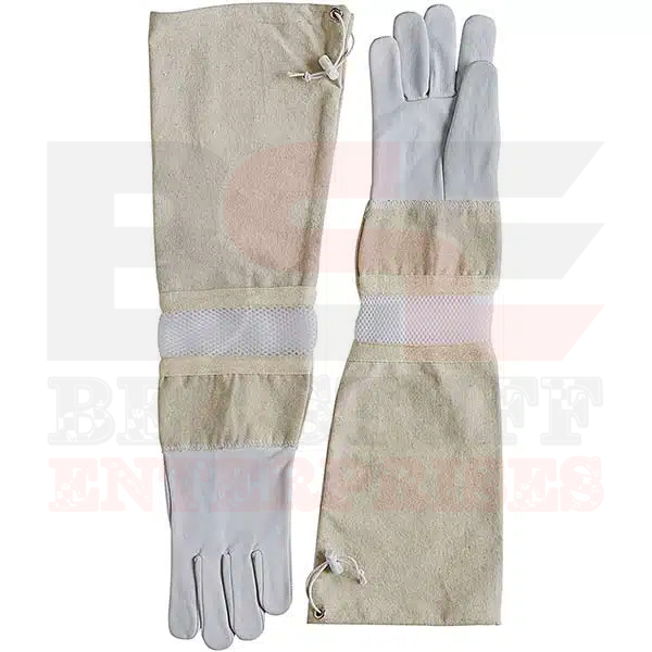 Goatskin beekeeping gloves