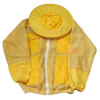 3 Layer Protective Yellow Bee Jacket with Round Veil