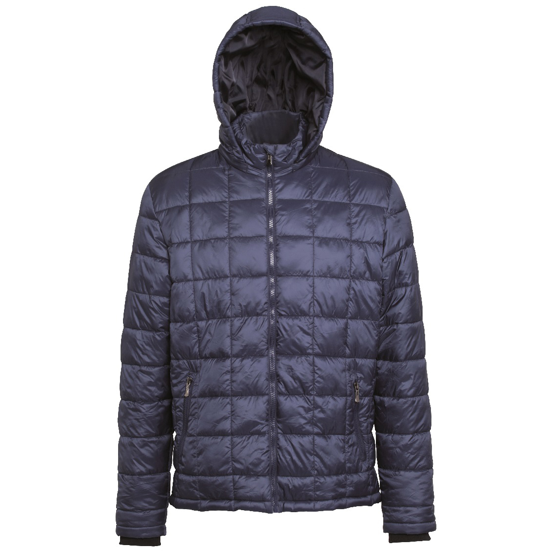 Box Quilt Hooded Jacket